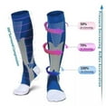 thumbnail image 3 of LNGOOR Compression Socks Medical Varicose Veins Nylon Medical Nursing Stockings Fit For Sports Black compression Socks For Anti Fatigue, 3 of 7