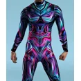 thumbnail image 4 of Mono de dibujo de colores para Hombre y mujer, traje Zentai, disfraz Steampunk, Halloween, fiesta de Carnaval, 4 of 5