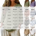 thumbnail image 4 of 3/4 Length Sleeve Womens Tops Plus Size Cotton Linen Shirts V-neck Casual Loose Fit Button Down Blouses Dressy Work Beach Vacation Early Fall Clothes, 4 of 7