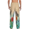 thumbnail image 3 of Bingfone Colorful Plants And Insects Mens All Over Print Sleep Pajama Pants-Large, 3 of 9