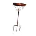 thumbnail image 4 of Bañera para pájaros,Comedero para pájaros con cuenco para baño de pájaros de 30 pulgadas,Comedero para pájaros en bañera,alimentación y riego.,con estaca de metal para jardín, 4 of 8