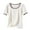 Beige, variant on Hduncf Sleep Shirts for Women - Short Sleeve Pajama Tops for Women - Modal Round Neck Solid Color Pajamas Tee Top Black XXL