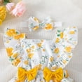 thumbnail image 4 of LAPAKIDS Infant Toddler Baby Girls Sleeveless Floral Party Swing Dress 3-6 Months, 4 of 6