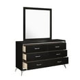 thumbnail image 6 of New Classic Furniture Huxley 6-Drawer Solid Wood Dresser in Black, 6 of 8