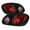 Black Housing With Clear Lens, variant on AKKON - For 2003-2008 Toyota Corolla Black Altezza Tail Lights Rear Brake Lamp w/Trunk Piece 4Pcs