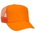thumbnail image 2 of Otto Caps Neon 5 Panel High Crown Mesh Back Trucker Hat Polyester Foam Front, 2 of 4