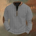 thumbnail image 1 of Blusas y camisas de manga larga con cuello redondo Sudadera con capucha de cuello redondo para hombre Jersey estampado Blusa de poliéster de manga larga para hombre, 1 of 4