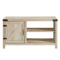 thumbnail image 3 of 44-inch Rustic Farmhouse Barn Door TV Console - White Oak, 3 of 5
