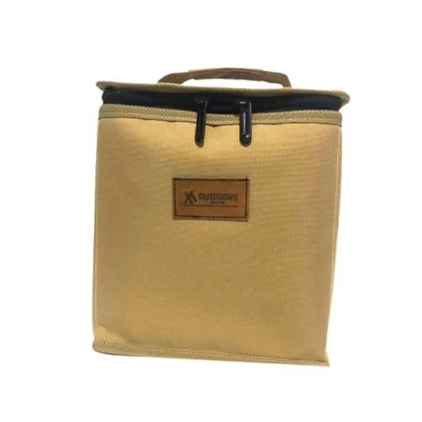 Bolsa de almacenamiento para tanque de gas, estuche de transporte, bolso de mano, bolsa para utensilios, bolsa de transporte para acampar, picnic 22cmx22cm
