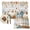 White,Blue, variant on Blue White Pumpkins Fall Placemats Set of 6, Thanksgiving Maple Leaf Plaid Washable Wipeable Table Mats for Dining Tables, Indoor Outdoor Kitchen Place Mats for Holiday Party Table Decor