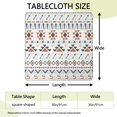 thumbnail image 2 of Elastic Bohemian Print Tablecloth, 36x36 Inch Square Cover for Decorating Patio Tables, Kitchen Nooks, and Dining Areas, 2 of 6