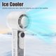 thumbnail image 3 of Ventilador De Hielo Portátil, Ventilador Personal Portátil Recargable Con 6 Velocidad Ajustable, Refrigerador De Hielo, Pantalla LED, Potente Fljo De Aire Turbo, Parajar, 3 of 7