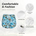 thumbnail image 4 of Rateoe Animal Pirate Printed 2 in 1 Women's Workout Shorts for Athletic Gym Running Shorts with Phone Pockets-Medium, 4 of 7