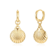 thumbnail image 1 of Pendientes Xtellar dorado Aretes Dorados Concha Elegantes Regalo, 1 of 4