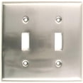thumbnail image 1 of Satin Nickel Double Switch Plate, 1 of 1
