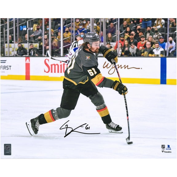 Mark Stone Vegas Golden Knights Autographed 16" x 20" Black Jersey Shooting Photograph - Fanatics Authentic Certified