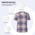 thumbnail image 5 of Fotbe Heart Check Plaid Baseball Jersey Shirt for Men and Women, Casual Short Sleeves Button Down T-Shirt-4X-Large, 5 of 9