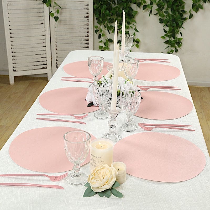 Balsa Circle 50 Round 13 in Pink Disposable Paper Table Placemats Party Events Decorations Supplies
