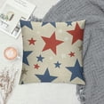 thumbnail image 2 of Creowell 4th of July Pillow Covers, Memorial Day Patriotic Outdoor Decorative Throw Pillows for Couch, Blue Red White Star Decor Cushion Cover American Flag Pillowcase for Bed Car Safa, 2 of 5