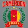 thumbnail image 2 of Cameroon Soccer Laurel - Sports Athletics T Shirt - 3X-Large - Sport Grey, 2 of 5