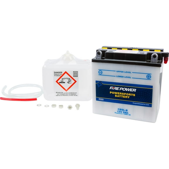 Fire Power Battery W/ACID CB9L-B Compatible With Honda CMX250 Rebel 250 1985-1987