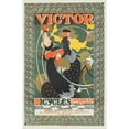 thumbnail image 2 of Will Bradley 17x24 Gold Ornate Framed and Double Matted Museum Art Print Titled - Victor Bicycles (1896), 2 of 4