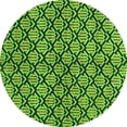thumbnail image 1 of Ahgly Company Indoor Round Abstract Green Modern Area Rugs, 4' Round, 1 of 4