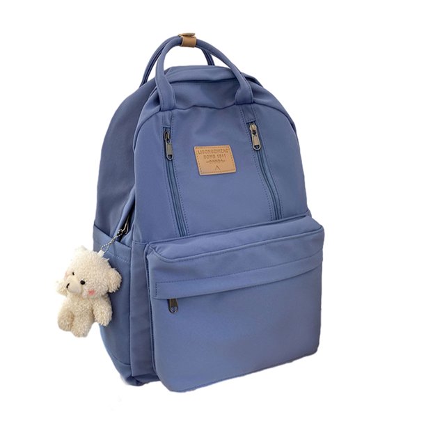 Minnieouse de tela de nailon con múltiples compartimentos para la escuela y el trabajo multifuncional Mochilas azul 32*12*42cm