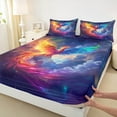 thumbnail image 3 of Castle Fairy Red Fire Phoenix Twin Sheet Sets for Child Teens,Animal Bedding, 3 of 7