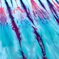 thumbnail image 6 of HAOXIT Tie Dye Round Fitted Tablecloth, Close up of Vertical Gradient Tie Dye Effect Retro Artwork, Elastic Edge, Suitable for Table Decoration, Buffet and Camping, Fit for Round Table 46-50, 6 of 8
