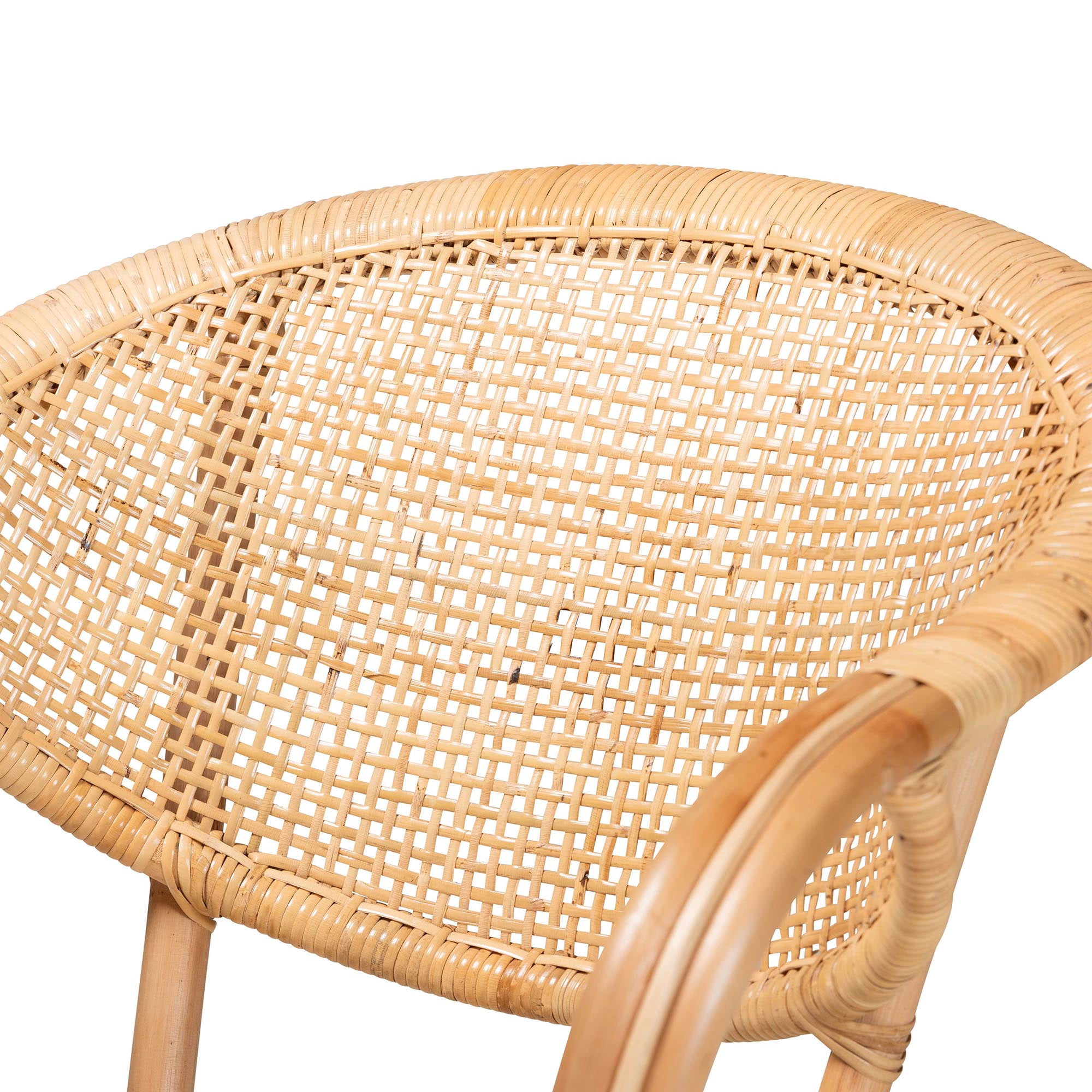 bali & pari Varick Dining Chair Natural Brown