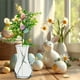 thumbnail image 5 of Arreglo de huevos de Pascua con flores artificiales, decoración de conejos de Pascua, 5 piezas, 5 of 6