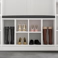 thumbnail image 3 of MONSLIPA Hall Tree with Storage Bench and 3 Hooks, Entryway Storage Cabinet Mudroom Hallway Organizer White, 3 of 7