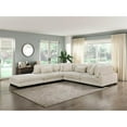 thumbnail image 2 of Pemberly Row Contemporary 5-Piece CorduFabric Modular Sectional in Beige, 2 of 7