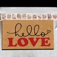 thumbnail image 4 of Hello Love Valentine's Day Door Mat, Black Script & Red Block Letters, 24x16 Inch, Cute Greeting Welcome Rug, Seasonal Indoor Floor Mat for Apartment, Entryway Decor, 4 of 4