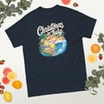 thumbnail image 2 of Christmas In July Santa Surfing Summer Hawaiian Christmas Graphic classic tee (Navy, 3XL), 2 of 4