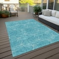 thumbnail image 6 of Addison Rugs Chantille Indoor/Outdoor Transitional Geometric Aqua Washable Rectangle Rug, 8' x 10', 6 of 6