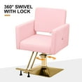 thumbnail image 5 of Pro Classic Heavy Duty Hydraulic Barber Chair All Purpose Hair Styling Salon Spa Beauty 360°Swivel(Pink), 5 of 21