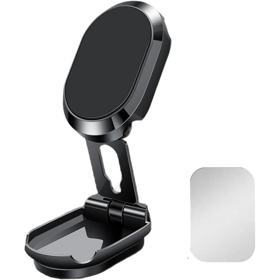 Excel Gadgets Phone Holder, 2023 New Car Gadgets Excel Gadgets Folding Magnetic Bracket Car Phone Holder (Black)