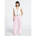 thumbnail image 2 of No Boundaries Cotton Boxer Pants with Rollover Waist, 31.5'' Inseam, Women's XXS-XXL, 2 of 5