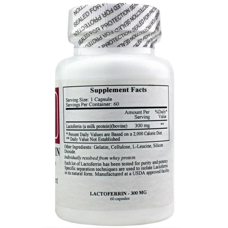 Complément Alimentaire Aliness Lactoferrine LFS 90% - 100 Mg Par Gélule - Boîte De 60