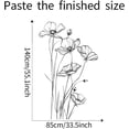 thumbnail image 2 of Black White Flower Wall Stickers Art Decal Decor for Bedroom Living Room Offices Home Decoration, 2 of 13