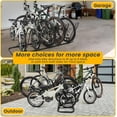 thumbnail image 5 of Floor Bike Rack for 5 Bikes, Safeguard Disc Brakes & Derailleurs Design, Waterproof Bicycle Stand Indoor/Outdoor/Garage Use, Fits 12"-29" Tires, Upgraded 0.63" Steel Tubes for Stability, 5 of 12