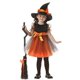 thumbnail image 3 of Disfraz de Bruja de Manga Corta con Cinturón de Lunares para Niños, Vestido de Halloween con Sombrero Puntiagudo para Fiesta de Disfraces, 3 of 4