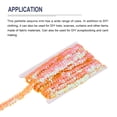 thumbnail image 3 of Uxcell 5 Yards 0.8 Inch Elastic Sequins Trim 2 Row Flat Sequin Strip Paillette Fabric Ribbon for Crafts DIY Fringe Sewing Costume Dress, Orange, 3 of 7