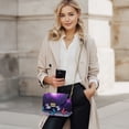 thumbnail image 2 of Pzuqiu Galaxy Butterfly Women Leather Crossbody Bag Exquisite Versatile Quilted Crossbody Purse for Women with Chain StrapTrendy Practical for Daily Use and Travel, 2 of 7