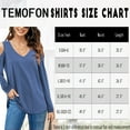 thumbnail image 2 of SHIBEVER Summer V Neck T-Shirt for Women Casual Cold Shoulder Basic Tunic Tee Tops Bluse Dressy Blouse for Lady Size XXL, 2 of 5