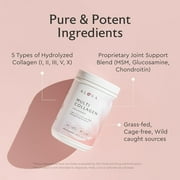Alaya Naturals Multi Collagen Peptides Powder, Types I, II, III, V & X, Hair Skin & Nails Support, 13.55 oz (40 Servings)