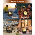 thumbnail image 6 of 22.5 Inch Portable Hexagon Fire Pit with Travel Bag — Smokeless Patented Design Outdoor Wood Burning Fire Pit for Camping, Backyard, , Bonfire, Picnic and BBQ, Vertical Hollow Style, 6 of 6