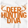 thumbnail image 2 of Deer Hunting Diva Antler Season Women's Plus Size Graphic Tee Brisco Brands 4X, 2 of 5